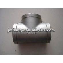 Aço carbono Pipe Fitting Tee Igual zinco cool -dip